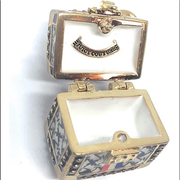 Juicy Couture TRAIN CASE charm trunk NEW RARE SCOTTIE DOG TERRIER TRAVEL TRUNK - Picture 1 of 6